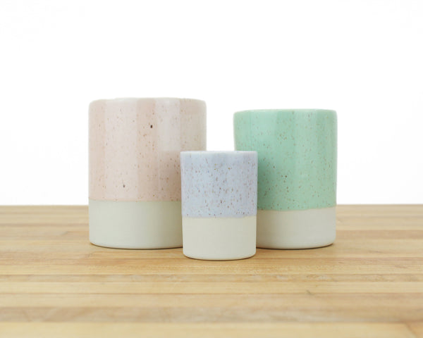 Speckled Glaze Cups - Three Sizes!