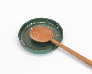 Limited Edition Green and Gold Spoon Rest