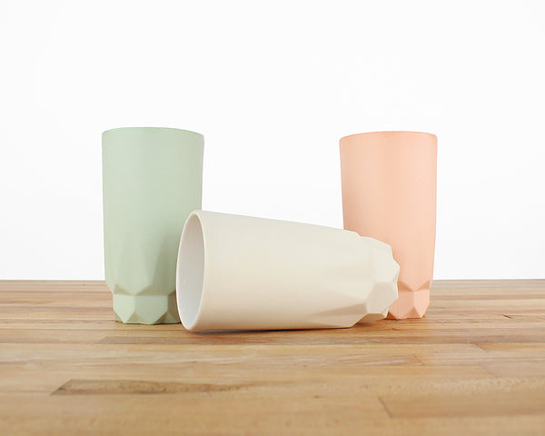 Tall Faceted Cup